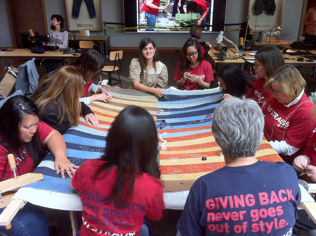 Levis community quilt