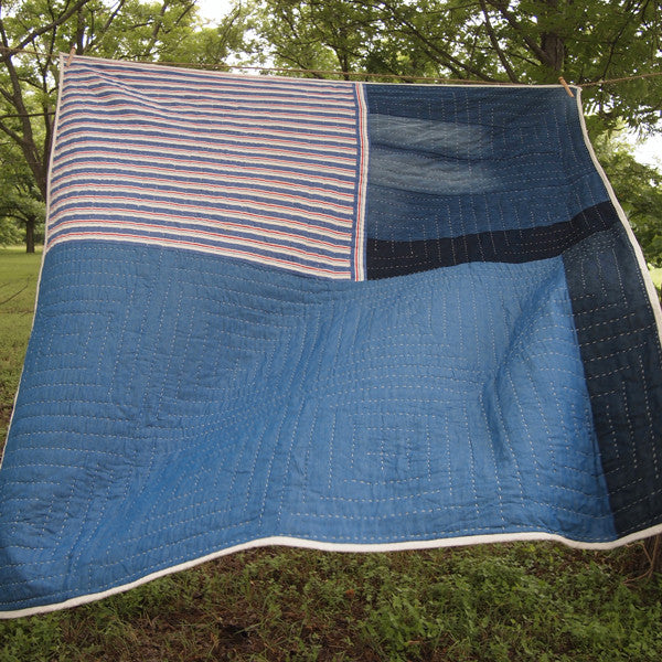 Leaning Cabin Quilt