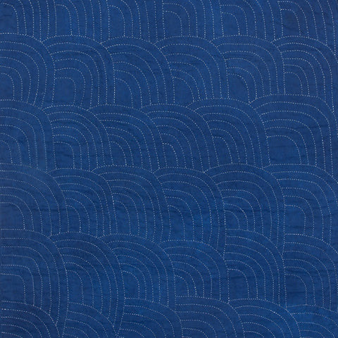 "Wave" Indigo Wholecloth