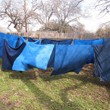 Sashiko Stitched / Indigo Dyed "Bloom Tapestry"